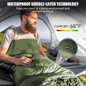 Oferta Caliente: Saco de Dormir Portátil y Cómodo de Algodón Hueco para Acampar al Aire Libre - Product Image 3