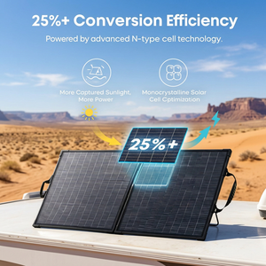 Panneau solaire double face Anker Solix PS200 200W, efficacité de 25%, conforme à la norme IEC 61730, léger pour la randonnée - Product Image 2