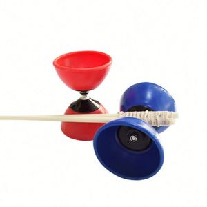Chinese Custom Logo Yoyo Diabolo with Wooden Stick Eco-friendly <b>PS</b> Material Portable Promotional Gift - Product Image 4