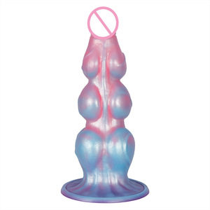 Dildo de Silicona con Forma Realista de Múltiples Nudos, Tapón Anal Flexible, Masajeador Íntimo Unisex, Juguete de Placer para Adultos, Seguro para el Cuerpo - Product Image 5
