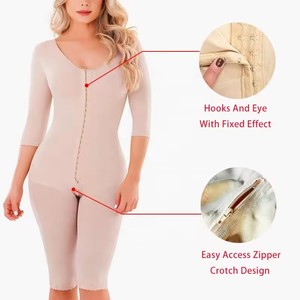 Fajas Colombianas de Nylon con Logo Personalizado, Moldeadoras de Abdomen, Fajas de Manga Larga para Mujer, Levantador de Glúteos, Corsé Colombiano - Product Image 5