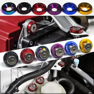 10 tornillos cóncavos M6 para modificación de coches, parachoques, motor, tuercas de matrícula, junta - Product Image 5