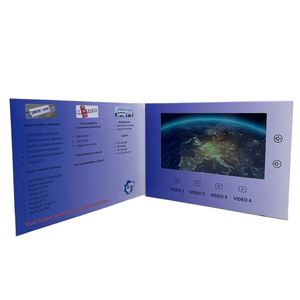 Folleto Publicitario en Video LCD de 7 Pulgadas de Alta Calidad, Material de Papel para Promoción de Marca, Invitaciones Comerciales y Libro de Instrucciones - Product Image 1