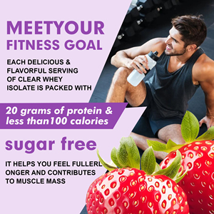 Suplemento de Proteína de Suero de Leche Transparente en Polvo, Mezcla para Beber, Ganador de Calcio, Proteína de Suero para Aumentar Masa Muscular, Apoyo para la Recuperación Muscular - Product Image 3