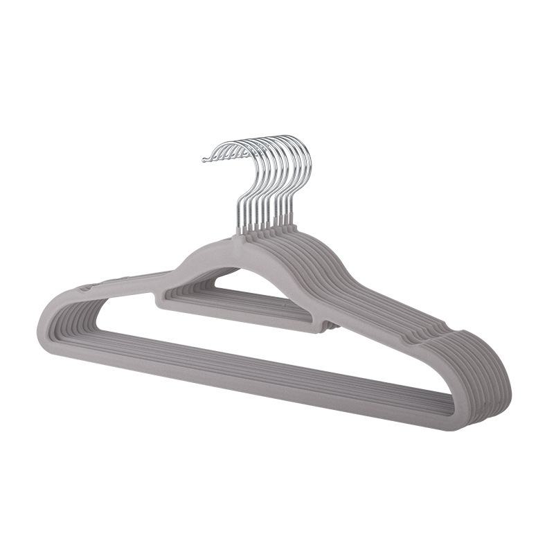 Flocking Fabric Hanger Household Seamless Anti