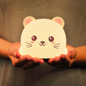 Đèn Bàn Cho Bé Mèo Nhỏ Bằng Silicon Nhỏ Gọn Hiện Đại Sáng Tạo Mới Đèn Ngủ <span class=keywords><strong>Led</strong></span> Cảm Ứng + Điều Khiển Từ Xa Cho Phòng Ngủ Trẻ Em - Product Image 1