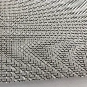 304/316 Stainless Steel Wire Mesh 20 30 40 50 100 200 300 500 Micron Plain Weave Screen Woven Mesh Cloth