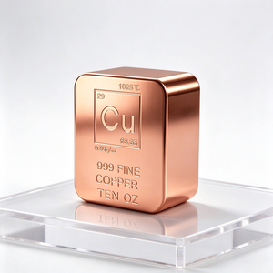 Oferta Especial: Barra de Cobre de Alta Pureza .999, 10 Oz, Cubo de Metal Precioso Coleccionable - Product Image 1