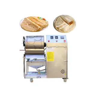 Sürekli sigara böreği sarıcı yapma arap Injera yapımcısı gaz otomatik Samosa levha pişirme makinesi