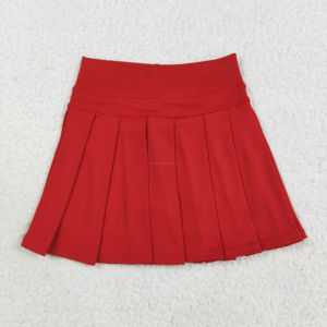 ชุดกีฬา RTS Fashion หลายสี แห้งเร็ว คอกลม ผ้ายืด/โพลีเอสเตอร์ 220 กรัม สำหรับเด็กผู้หญิง กระโปรงกางเกงขาสั้น ไม่มีซิป - Product Image 3