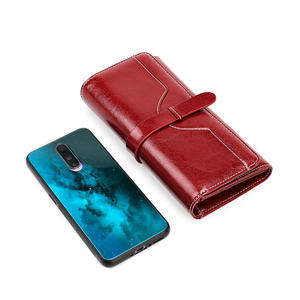 Andong RFID <b>Ladies</b> <b>Wallet</b> Trifold <b>Wallet</b> Japanese Korean Style Phone Coin <b>Purse</b> Genuine Cow Leather - Product Image 4