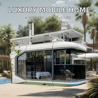 Maisonnette de luxe de haute qualité, hôtel mobile en conteneur, pod de camping, structure en acier préfabriquée, panneau sandwich pour l'habitation