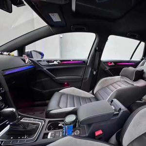 Kit d'éclairage d'ambiance automobile 64 couleurs pour Volkswagen <span class=keywords><strong>Golf</strong></span> <span class=keywords><strong>7</strong></span> MK7 2014-2021 LHD/RHD, éclairage LED synchronisé arc-en-ciel - Product Image 2