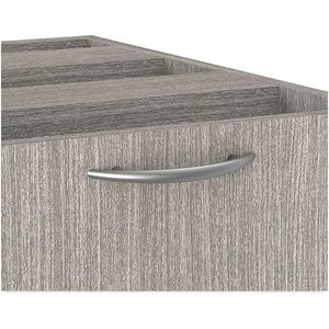 Alera Valencia Series 3-Drawer Full Pedestal <b>File</b> in <b>Box</b>/<b>Box</b>/<b>File</b> Legal/Letter 15.63\" X 20.5\" X Gray <b>Metal</b> Left/Right Options - Product Image 4