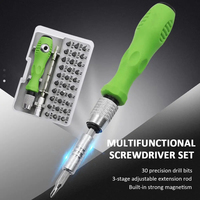 Juego de destornilladores multifuncionales 32 en 1 con 30 piezas de brocas de destornillador magnético Phillips Mini herramienta de reparación para teléfono reloj PC