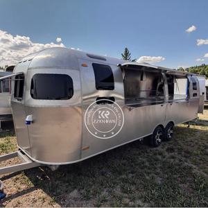 Remorque à café en acier inoxydable Food Stall <span class=keywords><strong>Foodtruck</strong></span> Trailer Salade Concession Food Trailer Mobile Food Cart On Wheels - Product Image 6