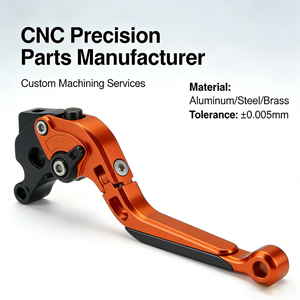 CNC Anodized 6061/7075 Aluminum Alloy Motorcycle Parts Brake Handle Modified Motorcycle and Electric Adjustable Brake Lever - Product Image 2