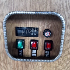 Refrigerador de exhibición con cortina de <span class=keywords><strong>aire</strong></span> abierta y refrigeración por <span class=keywords><strong>aire</strong></span>, con descongelación automática para uso comercial en catering - Product Image 6