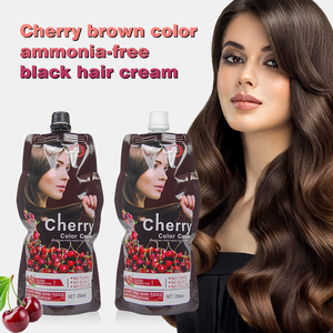 New Arrival <strong>Cherry</strong> <strong>Hair</strong> <strong>Dye</strong> Brown and Black <strong>Hair</strong> Color Cream 30 Colors Available - Product Image 2