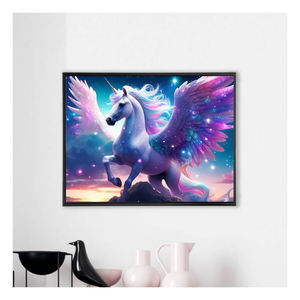 Kit de pintura de diamantes de alta calidad cielo estrellado <span class=keywords><strong>Pegasus</strong></span> Animal diamante pintura bordado decoración ilustraciones - Product Image 2