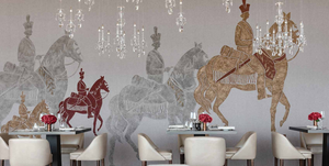 Ecojas phong cách sang trọng tùy chỉnh kính trang trí đèn chùm cho phòng khách sảnh khách sạn pha lê chiếu sáng - Product Image 5