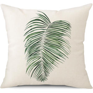 <span class=keywords><strong>Funda</strong></span> de almohada de estilo Simple de hoja <span class=keywords><strong>verde</strong></span> de primavera, <span class=keywords><strong>funda</strong></span> de cojín de flores nórdicas para el hogar, <span class=keywords><strong>funda</strong></span> de cojín de sofá de dormitorio de lino - Product Image 2