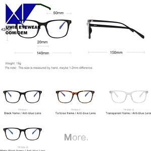 Montura Cuadrada TR90 Personalizada OEM Talla 50-20-150 con Protección Anti-Luz Azul <span class=keywords><strong>para</strong></span> Adultos Unisex, Proveedor Directo de Fábrica - Product Image 6
