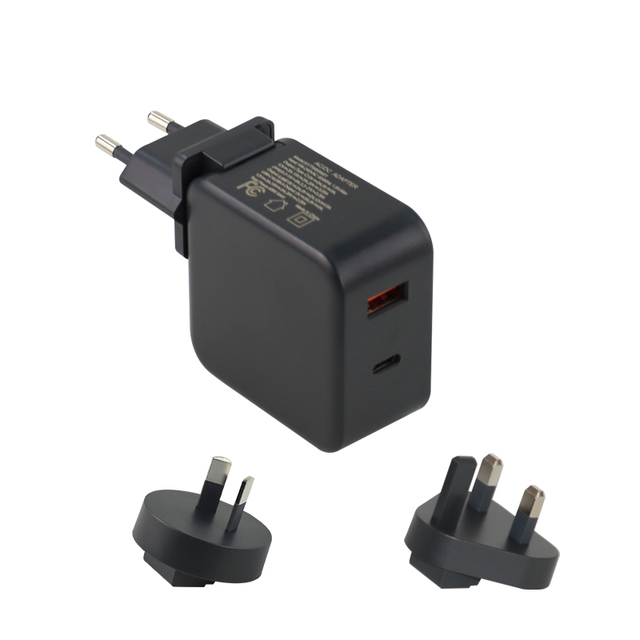 Quick Charger 3.0 QC 65W USB Type C GaN Mobile Phone Chargers Foldable Adaptive PD Charge UK/US/EU Plug iPhone 12 13