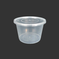 Boîte à lunch jetable 18384, transparente, en PP de qualité alimentaire, récipient de stockage alimentaire en plastique pour micro-ondes