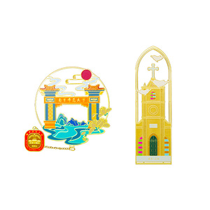 Custom Metal <b>Bookmarks</b> Brass Openwork Engraving Cultural Souvenirs For Chinese Scenic Spots And Museums - Product Image 1