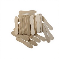 Bâtonnets de crème glacée jetables, flexibles, portables, écologiques, en bois de bouleau, pour machine à crème glacée et desserts, cuillère à crème glacée