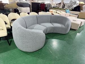 Muebles DISEN, Sofás Curvos en Forma de U, Sofá Moderno de Lujo, Sofá Seccional Italiano de Terciopelo, Sofás Curvos Modulares para Sala de Estar - Product Image 6