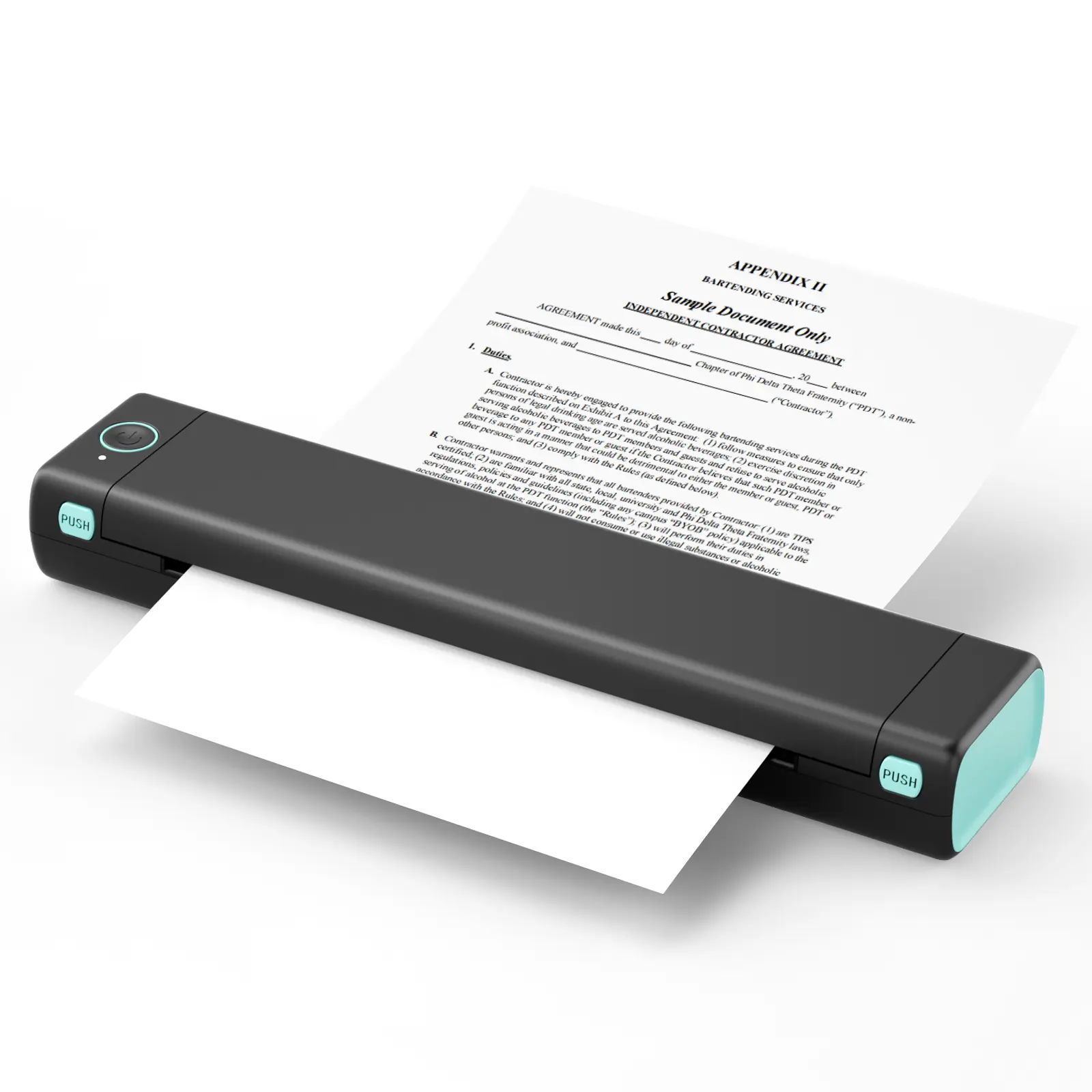 Phomemo M08F A4-Drucker tragbarer Drucker thermischer drahtloser Taschendrucker zum Drucken von PDF, Word, Bildern, dem Web von Ihrem Telefon