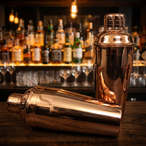 Shaker à cocktails en acier inoxydable plaqué cuivre - Product Image 1