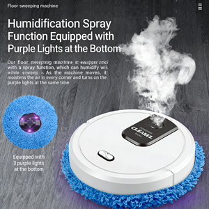 Robot aspirateur intelligent pour nettoyage humide et sec, design écologique, alimenté par batterie, robot de nettoyage domestique (support allemand) - Product Image 2