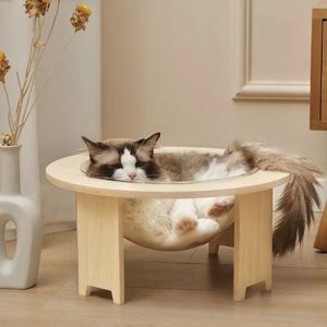Creative Home Space Capsule Cat <b>Bed</b> Solid Wood Round Transparent Cat <b>House</b> for Cats Large Medium Size All Seasons - Product Image 2
