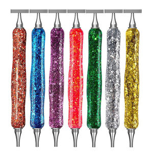 Pintura Diamante Caneta Resina Com 1 <span class=keywords><strong>e</strong></span> 6 Brocas Dicas de Aço Inoxidável Ergonômico 5D Pintura Diamante Canetas Ferramentas para Artistas Diamante - Product Image 1