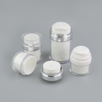Pot cosmétique vide personnalisé 15g 30g 50g 100g, flacon pompe airless en acrylique pour soins de la peau, pot à crème airless avec pompe
