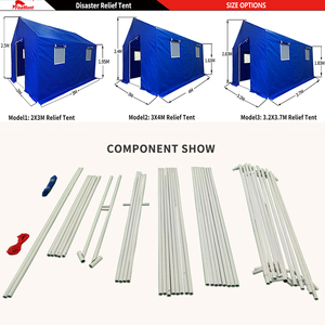FEAMONT-Tienda de campaña aislada, portátil, grande, de un dormitorio, resistente a los rayos UV, para cuarentena de emergencia al aire libre - Product Image 3