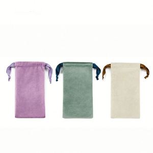 Large Capacity Velvet <b>Fabric</b> Drawstring Shopping <b>Gift</b> <b>Bag</b> Jewelry Bundle Pocket Home Travel Portable Phone Storage <b>Bag</b> - Product Image 1