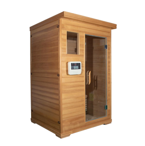 Sauna finlandais en bois <span class=keywords><strong>d</strong></span>'intérieur à <span class=keywords><strong>prix</strong></span> avantageux pour 1 à 2 personnes avec poêle et pierres - Product Image 2