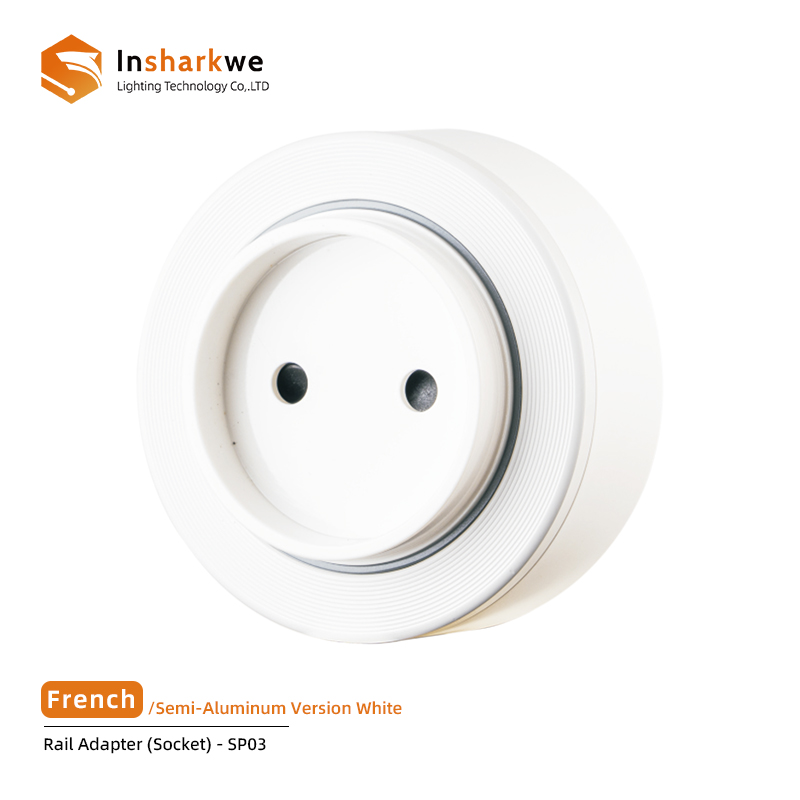 SP-03 FR Enchufe Blanco Aluminio *2
