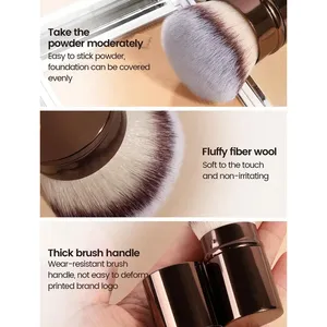 Pinceau de maquillage professionnel rétractable pour le visage, pinceau pour le fard à joues, pinceau pour le fond de teint, pinceau pour poudre libre, poils synthétiques ultra-doux Doundat - Product Image 4