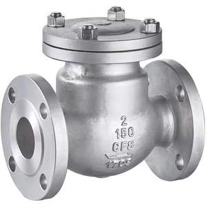 Consegna rapida in acciaio inox altalena flangiata valvola di ritegno API 150LB 1 pollice CF8 <span class=keywords><strong>CF8M</strong></span> oscillazione controllo Non ritorno valvola prezzo - Product Image 1