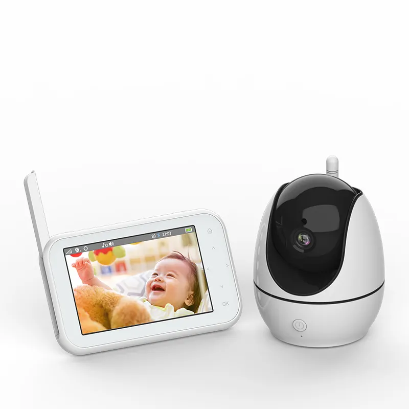 Monitor Bayi 2021 dengan Kamera Bayi 720P Hd OEM Grosir Audio Nirkabel Video Pintar Kamera Pemantau Bayi