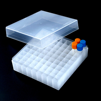 Caja de almacenamiento criogénica Degao de PVC para congelador de baja temperatura, caja criogénica para muestras con 81/96/100 pocillos para criotubos de 1.5ml, 2ml y 5ml