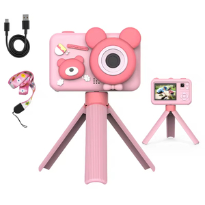Appareil <span class=keywords><strong>photo</strong></span> numérique HD 1080P pour tout-petits, étuis en plastique et silicone, écran <span class=keywords><strong>de</strong></span> 2,0 pouces, MicroSD, photographie en un clic, appareil <span class=keywords><strong>photo</strong></span> pour enfants - Product Image 3