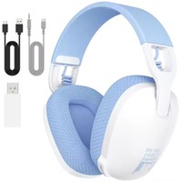 ONIKUMA B2 Casque de jeu pour PC Mac 2.4GHz à latence ultra-faible Casque sans fil à réduction de bruit avec micro