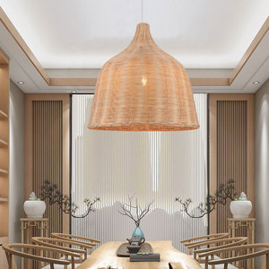 Rattan chandelier, hand-woven birds nest <strong>lamp</strong>, Japanese tea room, study, Zen restaurant, homestay, hot pot, wedding l - Product Image 3