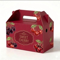 Boîte d'emballage en carton ondulé pour cerises et kiwis